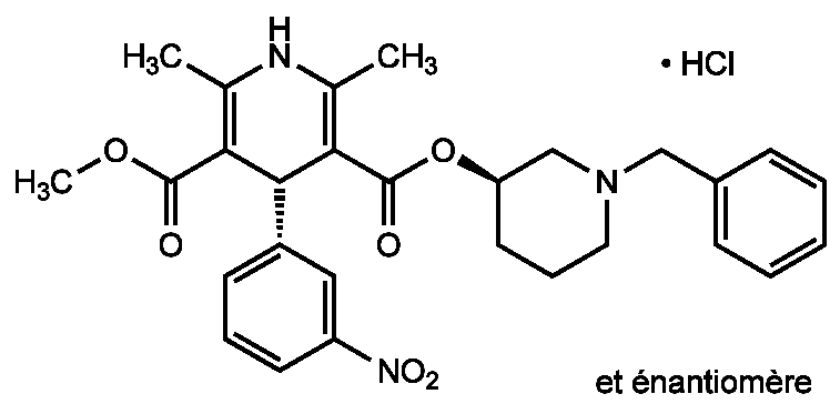 Fichier:Groupe 1bis-Bénidipine (chlorhydrate de).png