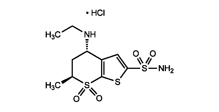Fichier:Groupe 7-Dorzolamide (chlorhydrate de).png